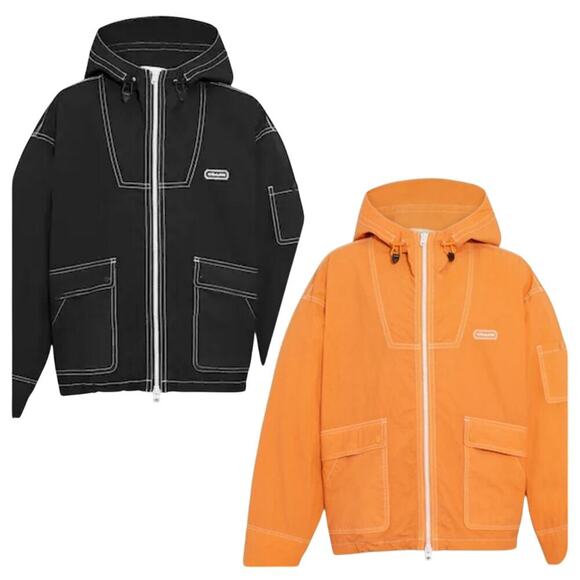 Coach Men's Windbreaker Jacket XL or XXL Black or Orange - Picture 1 of 12